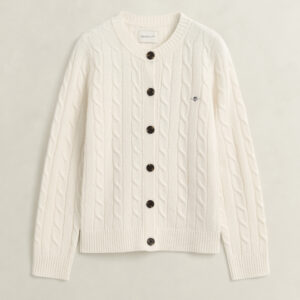 GANT cable knit, palmikkoneuletakki, lampaanvillaa