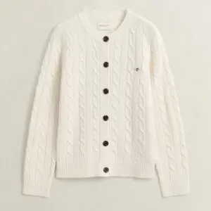 GANT cable knit, palmikkoneuletakki, lampaanvillaa