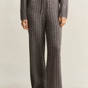 GANT naisten cable knit pants, villa/ kashmir
