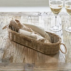 Rivièra Maison Rustic Rattan Fresh Baguette -leipäkori